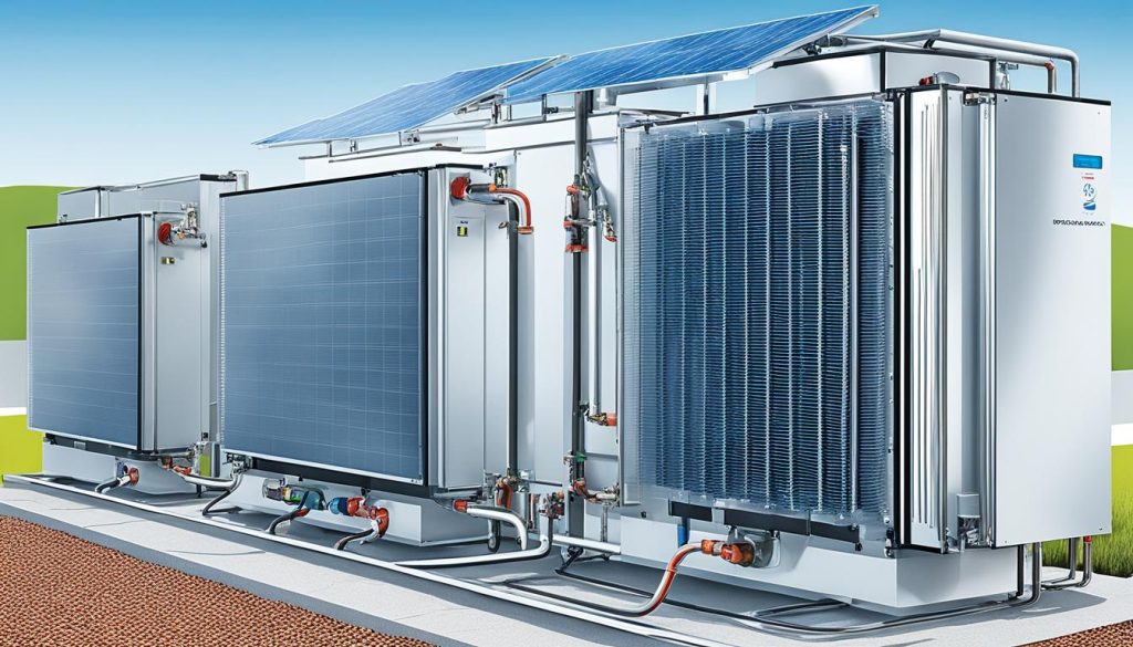 Hybride lucht-water warmtebron